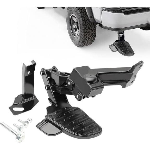 HRT Retractable Rear Bed Step for 2019-2024 Dodge Ram 2500/3500 - Tailgate Bed Step, Replaces 82215842AE Series