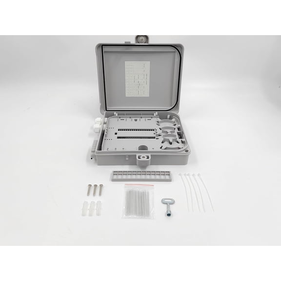 HRTGFD-12 Core FTTH Fiber Distribution Box, Fiber Optical Terminal Box Splitter Box, for SC, FC, E2000 Adapters