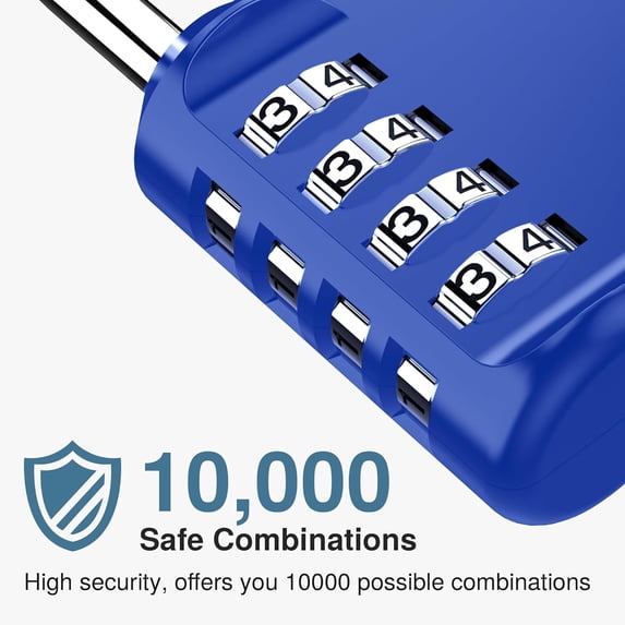 HRTGFD-2 Pack Combination Lock for Locker 4 Digit Outdoor Waterproof ...