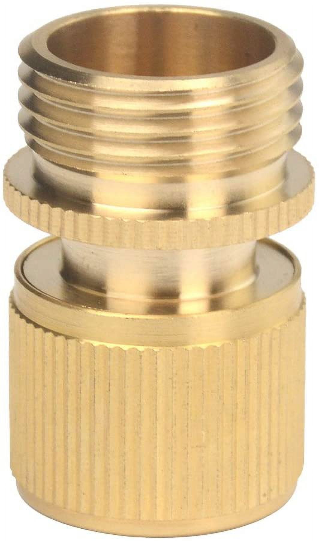 HRTGFD-3Sets of Brass Male and Female 3/4 Inch Water Hose Quick Connect Fitting Garden Quick Release Hose Connector