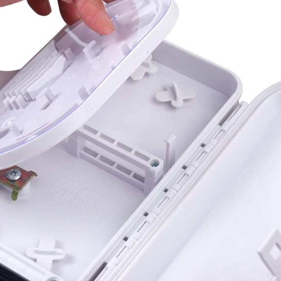 HRTGFD-4 Core FTTH Fiber Distribution Box, Fiber Optical Terminal Enclosure Splitter Box, for SC, FC, E2000 Adapters