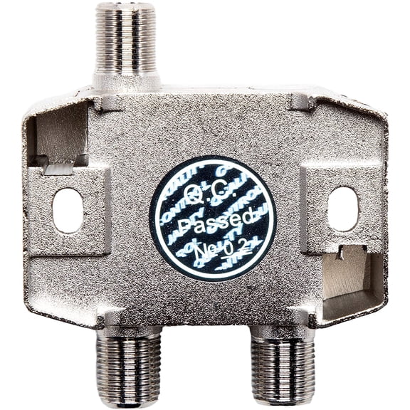 HRTGFD-BAMF 2-Way Coax Cable Splitter, Bi-Directional MoCA 5-2300MHz High-Performance Splitter for TV, Internet, or Satellite