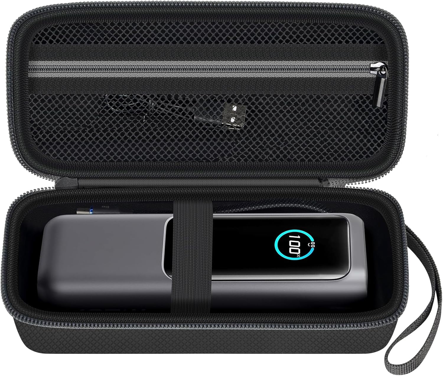 HRTGFD-Case for Anker Prime/Laptop/ 737 Power Bank, Portable Charger Storage for Anker 3 in 1 Powerbank Battery Pack, Fast Charging Station 25000mAh/ 24000mAh/ 26,250mAh Holder Travel Pouch- Box Only