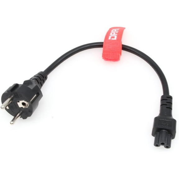 HRTGFD-IEC C5 Plug to Europe schuko CEE 7-7 Socket Extension Cable for Lenovo Computers TVs Monitors Printers 12''
