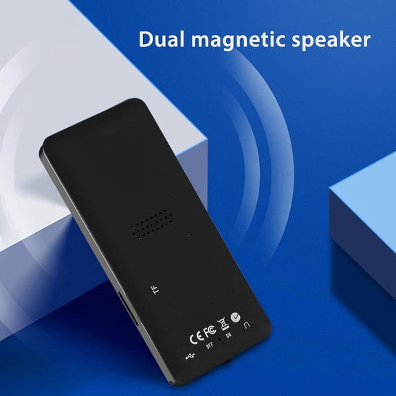 HRTGFD-MP3 MP4 Player with Bluetooth, 1.8 Inch Screen Lossless Sound WL Music Player with 3.5mm Interface, Small Portable Music Player, Support 64GB Small Memory Card