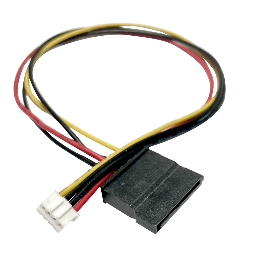 HRTGFD-PH 2.0mm 4-Pin Compact to 15-Pin HDD SATA Power Cable Adapter 18AWG Cord for Industrial All-in-One HD PC