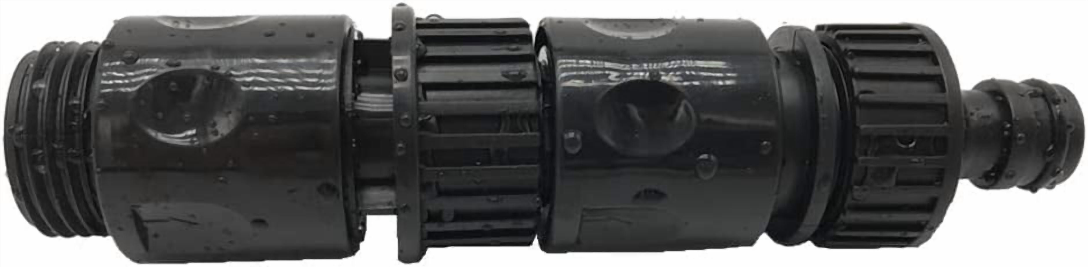 HRTGFD-Plastic Garden Hose Connector Set Male and Female - Quick Release Connect Kit, Water Hose Thread Fitting Adapter Set, from Quick Connector to Standard 3/4'' Thread Connector (Black, 2 Sets / 1