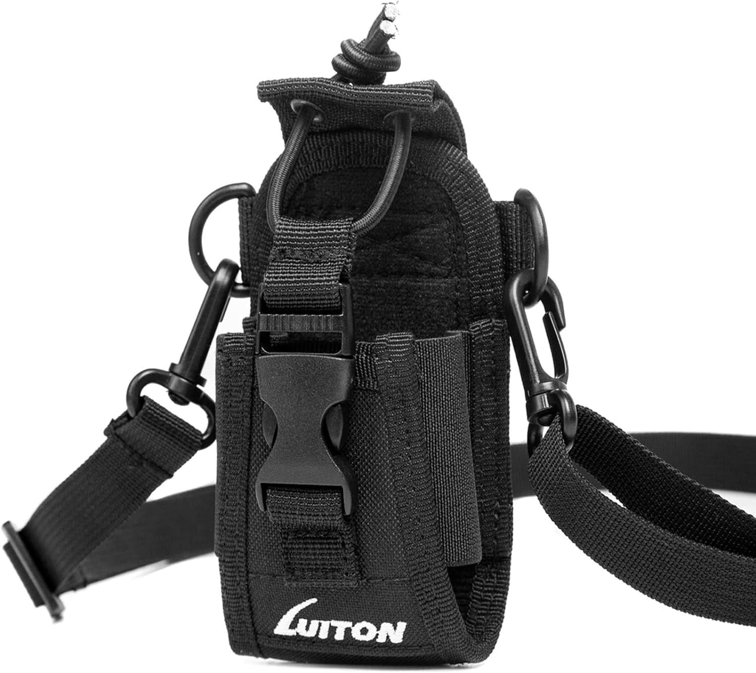 HRTGFD-Radio Holder Walkie Talkie Pouch Molle Radio Pouch BaoFeng Radio Holster Strap Radio Case for Duty Belt Compatible with BaoFeng UV5R 888S F8HP Kenwood Icom HYT Arcshell Retevis H777 (1 Pack)