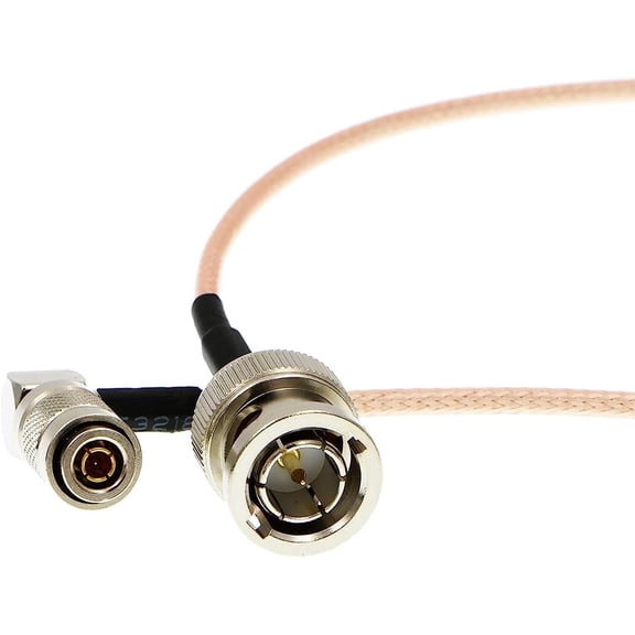 HRTGFD-Right Angle DIN 1.0/2.3 Mini BNC to HD SDI BNC RG179 RF Coaxial Cable Video Cable for Blackmagic HyperDeck Shuttle 75ohm