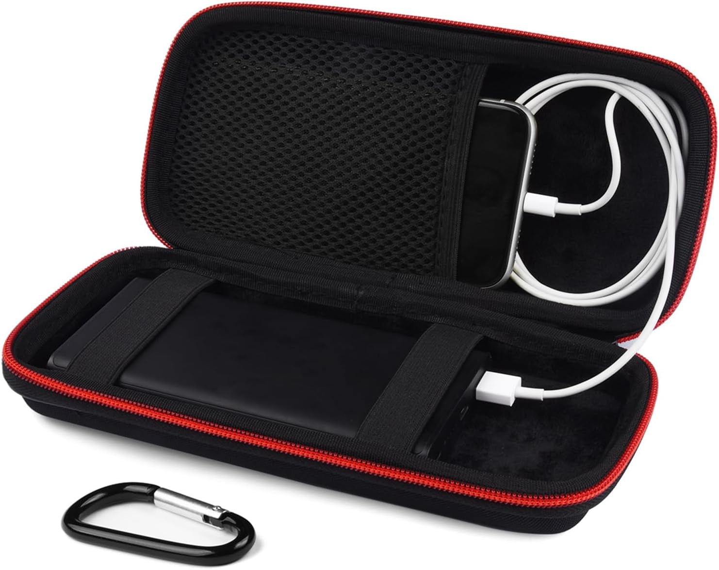 HRTGFD-Skynew Power Bank Hard Travel Case Medium Compatible RAV Power 26800/20100/20000mAh, Anker Power Core 26800mAh/ PowerCore +26800mAh, INIU 10000mAh and Miady 10000/15000mAh (Medium Black)