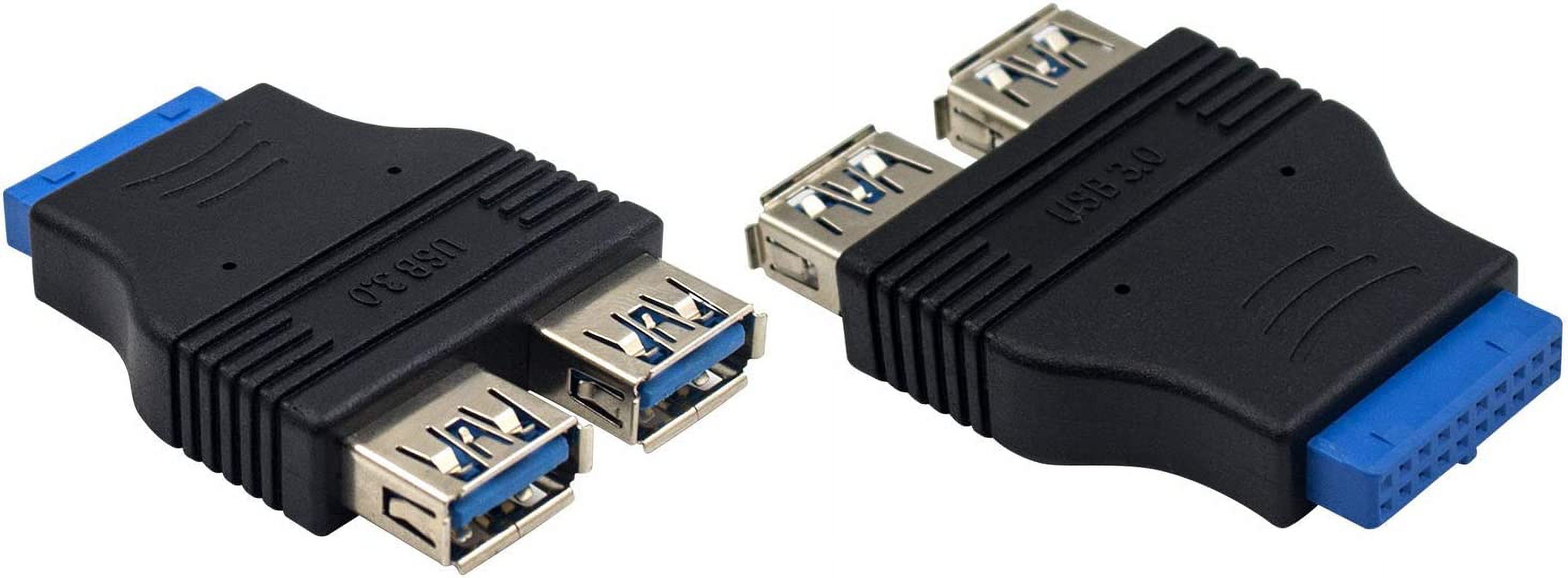 HRTGFD-USB 3.0 Motherboard Adapter, Blue, 20-Pin USB 3.0 to USB 2.0 ...