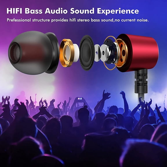 HRTGFD-USB C Headphone Type C Earphone Magnetic Wired Earbuds for iPhone 17 Pro Max 16 16e 15 17e for Samsung S26 S25 FE S24 A36 S23 for iPad A16 Pixel 10a 10 9 Noise Canceling in-Ear Headset with Mi
