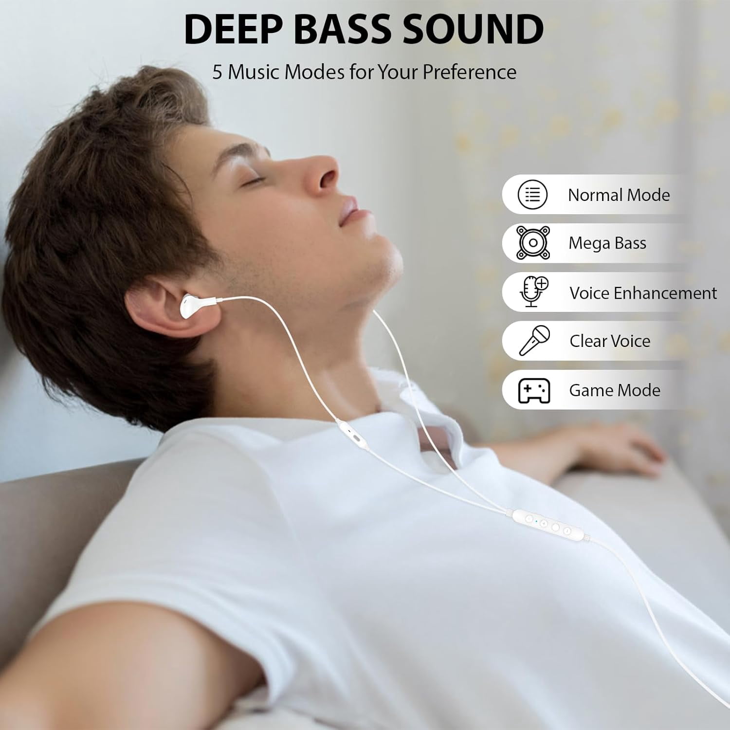 HRTGFD-USB C Headphone, Voice Changer Earbuds Wired for Google Pixel 10 9 8, Karaoke Type-C Earphone with Mic Case Deep Bass Noise Isolate for iPhone 17 Air 16 15 Pro Max Plus/Galaxy S26 S25 Ultra S2