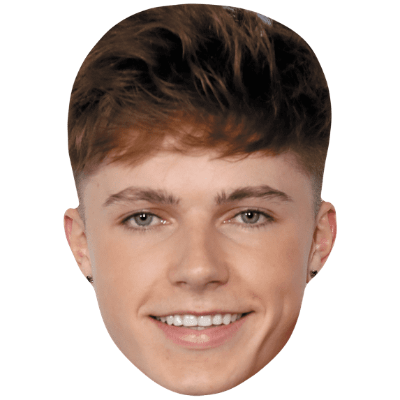HRVY (Smile) Celebrity Mask, Flat Card Face, Fancy Dress Mask