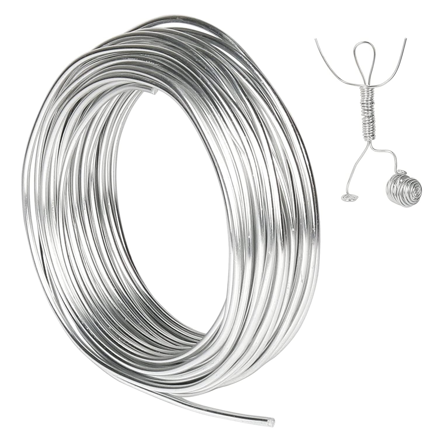 HRX 3mm Aluminum Wire, 50 Feet Bendable Metel Wire, Metal Craft Wire for  Sculpting, Armature, Jewelry Making, Molding, Wire Weaving and Wrapping 