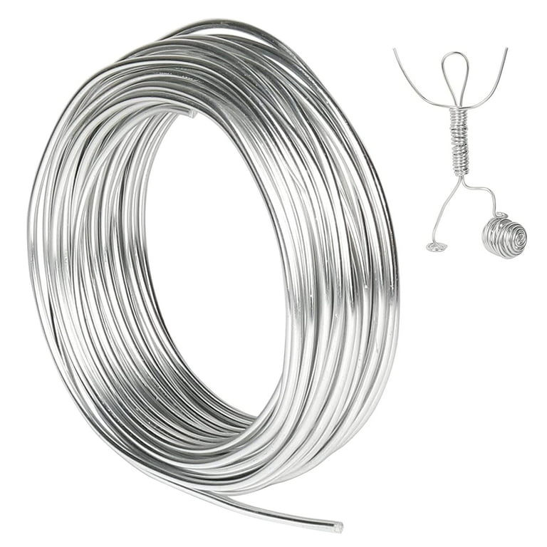 HRX 3mm Aluminum Wire, 50 Feet Bendable Metel Wire, Metal Craft