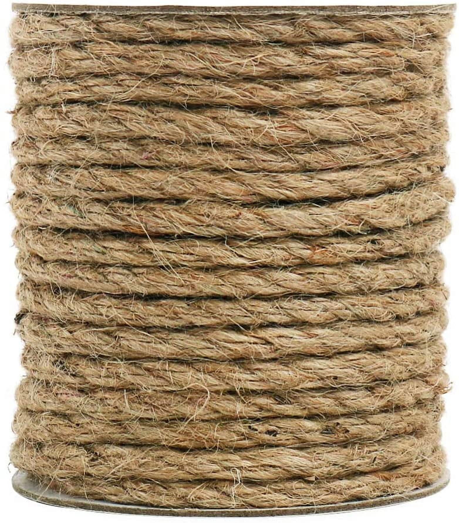 HEMP ROPE Plaited Round 6mm Strong and Sturdy Cord or String, for  Decoration 