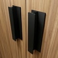 thumbnail image 1 of HRX Glass PH04- Black- Self-Stick Pull Handles for Kitchen Cabinet and Closet Doors, 1 of 36