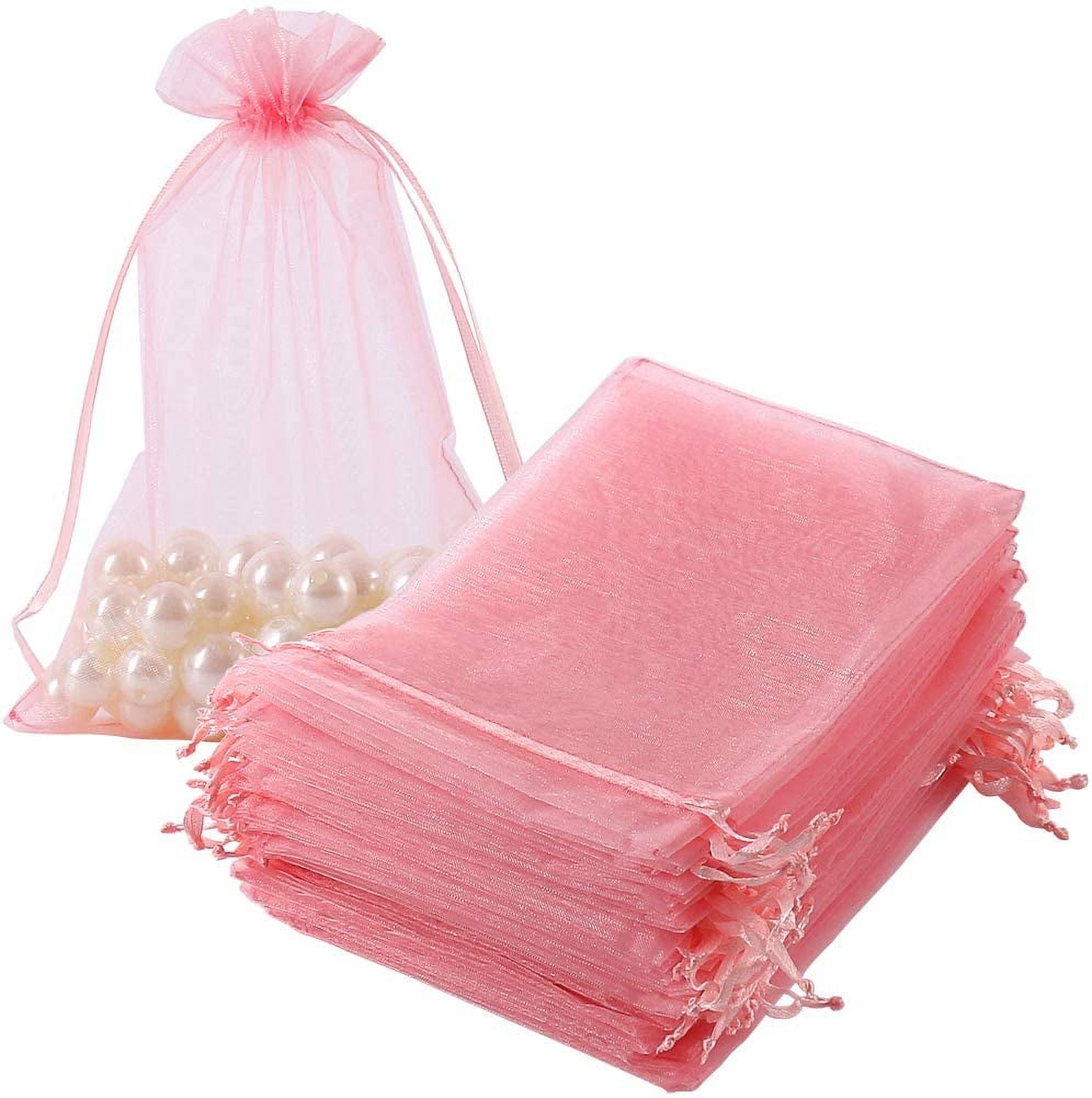 HRX Package Organza Bags Christmas Gift Bags 5x7 inch Mesh Jewelry