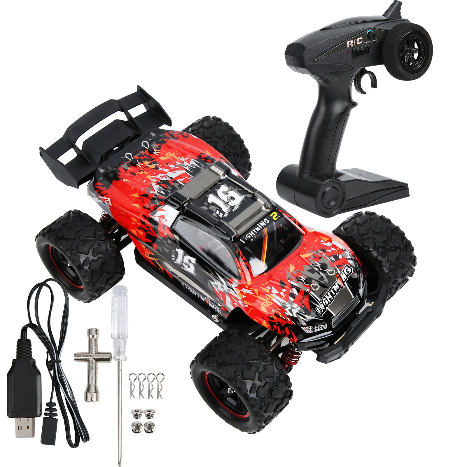 HS 18421 1/18 Remote Control Car Four?Wheel Drive Full Scale 2.4G RC Car Model Toy