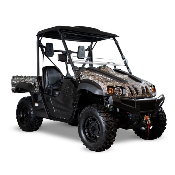 HS 700 Camo, 686cc 4-stroke Single Cylinder Engine, 4-wheel Drive, Windshield, Roof