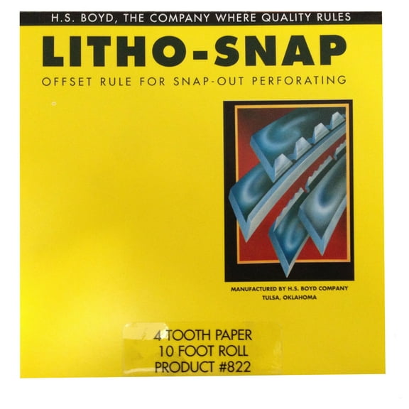 HS BOYD Litho-Snap 10-foot roll #822 Bindery Supplies Litho Snap