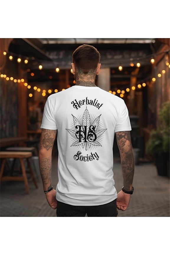 HS White 100% Cotton T-Shirt