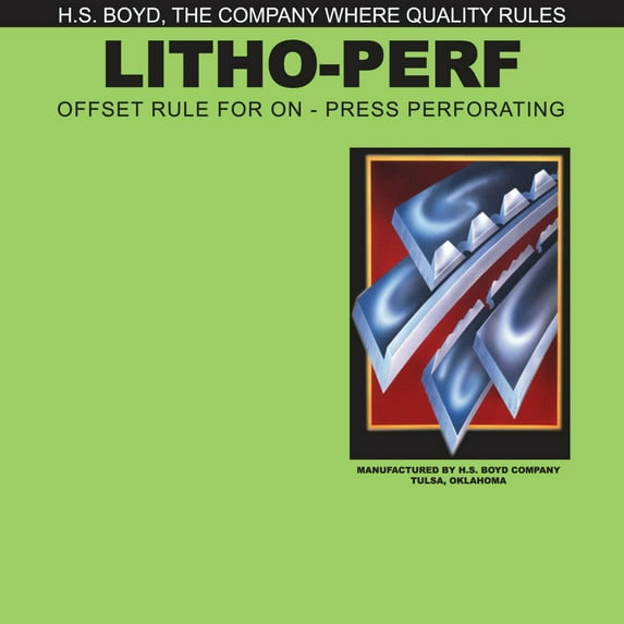 HS Boyd Litho-Perf 20-Foot Roll 8 Tooth CARD #811 Side Series Rules