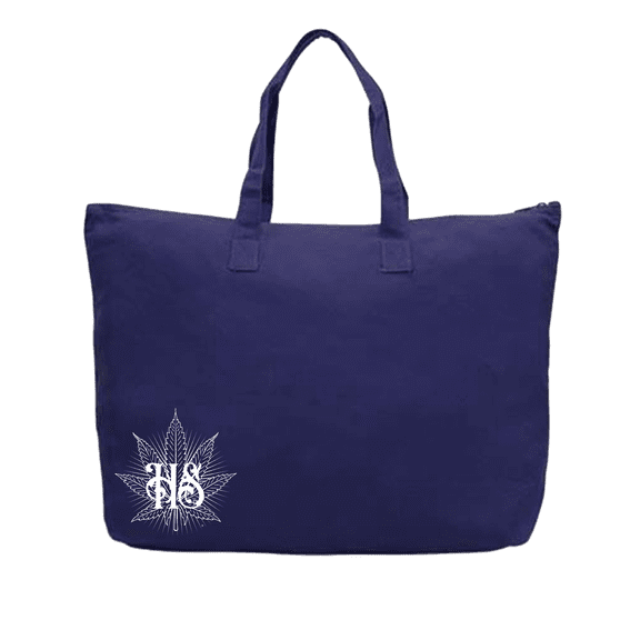 HS Canvas Tote/ White Logo / 100% Cotton/ Colro: N. Blue