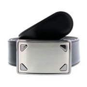 HS Collection HSB 8001  Black/Brown Reversible/Adjustable Mens Belt for mens