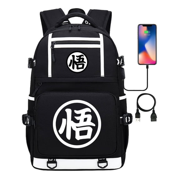 HS-Manga Dragon Ball Usb Youth Student Backpack Men And Women, Backpack Leisure Travel