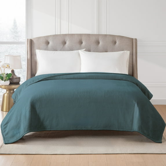 Hotel Style ™ Solid Oversized Bed Blanket, Juniper Stone