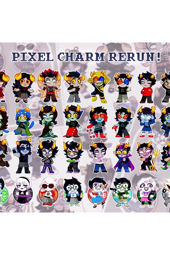 HS Pixel Troll Charms (1 keychain)