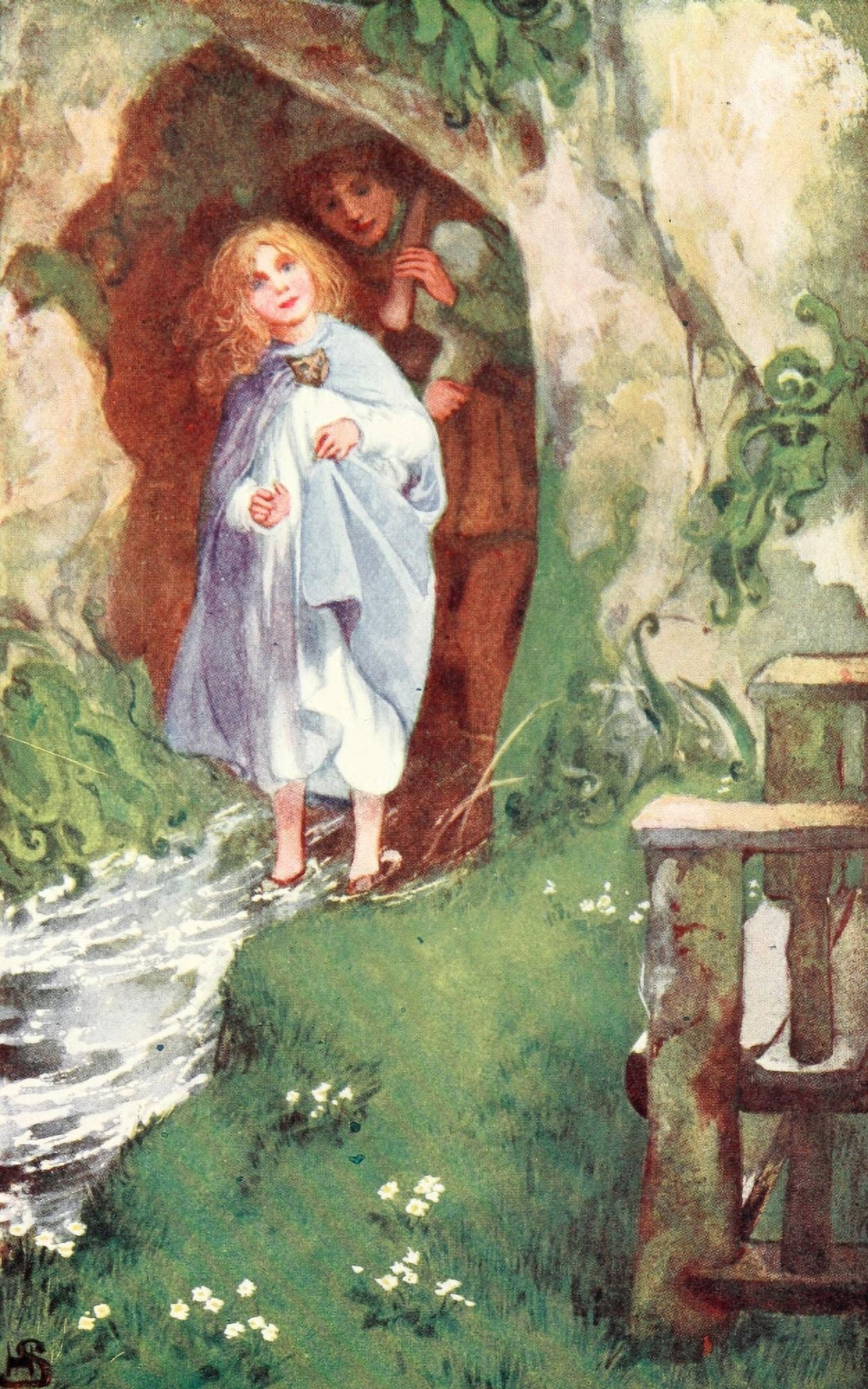 HS Princess & the Goblin 1911 Into the sunlight Canvas Art - HS (24 x 36)