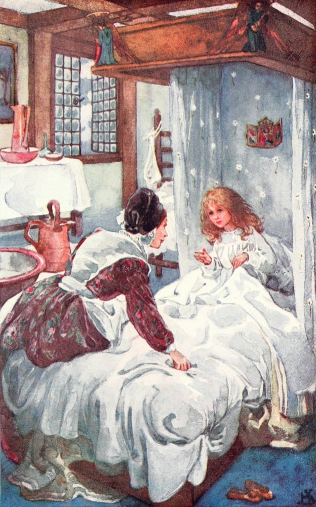 HS Princess & the Goblin 1911 The Princess wonders Canvas Art - HS (24 x 36)