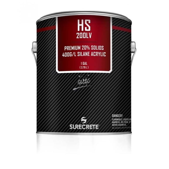 HS200 LV | Low VOC Clear Stamped Concrete Driveway and Pool Deck Sealer | Solvent-Based Acrylic | 1-Gallon$$Tools & Hardware Other