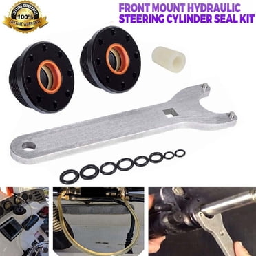 HS5157 Front Mount Hydraulic Steering Cylinder Seal Kit + Bleed Kit – Fits Seastar HC5340-5345