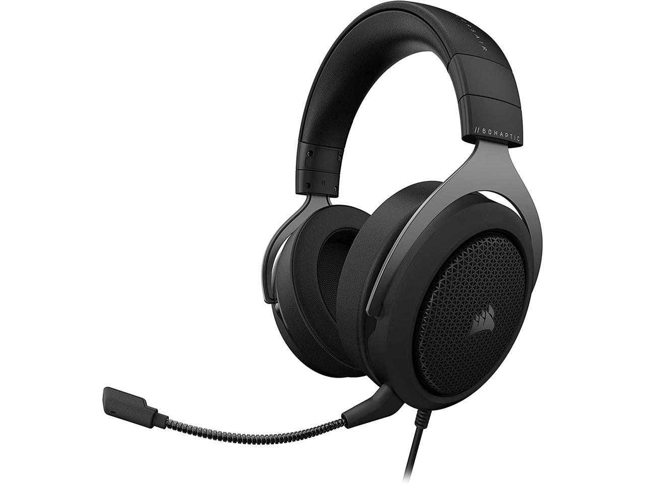 HS60 HAPTIC Stereo Gaming Headset with Haptic Bass — Carbon