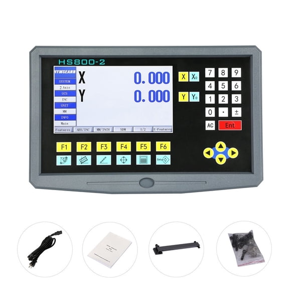 HS800-2 Multilingual 2 Axis Lathe Milling LCD Digital Readout TTL AC110V/220 For Linear Scale Ruler