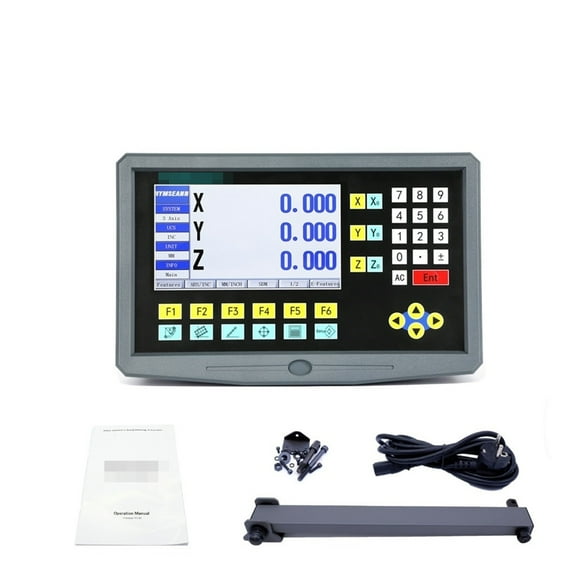 HS800-3 Multilingual 3 Axis Milling Lathe Digital Readout AC110/220 For Linear Scale Displacement