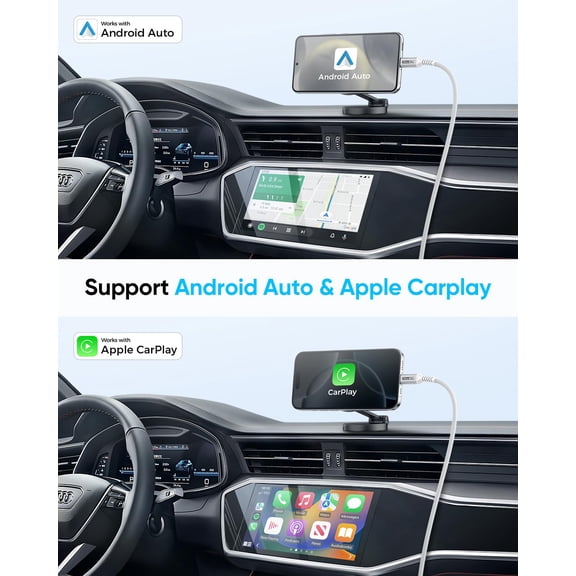 HSAPOW-10Gbps USB C 3.1 Gen 2 Cable, 4FT USB A to USB C 3A Fast Charging & Data Transfer Android Auto Carplay Cable Compatible with iPhone 17 16 15 Pro Max, Galaxy S24 S23 Ultra Note 20, SSD (White)