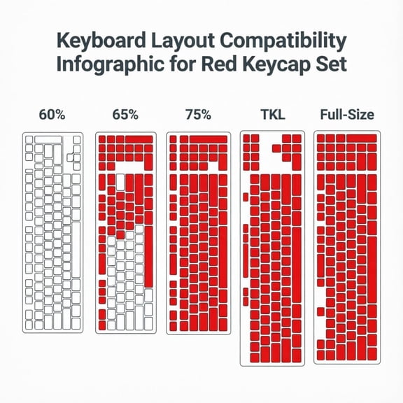 HSAPOW-131 Keys PBT Keycaps Set, Double Shot Shine Through Backlit Key Caps, OEM Profile Custom Keycap for Most Mechanical Gaming Keyboards, Fits 61/68/75/84/87/96/98/104 Layouts (Red)