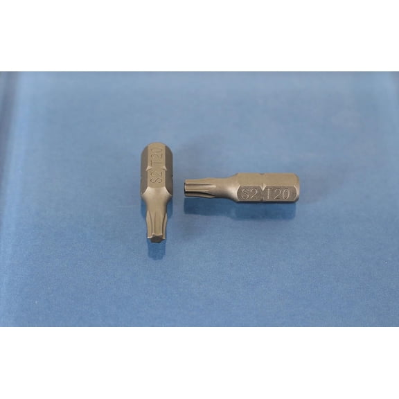 HSAPOW-50 pc T20 Torx 6 Point Impact Ready 1 Inch Long Screwdriver Insert Bits Hex Shank with Quick Release Slot