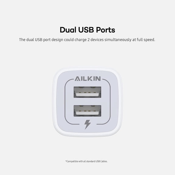 HSAPOW-5Pcs USB Plug, Wall Charger Fast Charging Block, Power Adapter Cube 2 Port Charge Travel Brick Cell Quick Chargers Box cargador for iPhone 17 16e 16 Pro Max 15 14 13 12 SE 11Pro Max Samsung