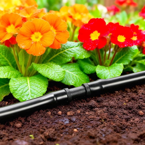 HSAPOW-60 Pack Drip Irrigation 1/4" Barbed Coupling Fittings, Drip Line Barbed Coupler Connectors for 1/4 Inch Irrigation Tubing Micro Irrigation Connection Parts for Garden Sprinkler Systems