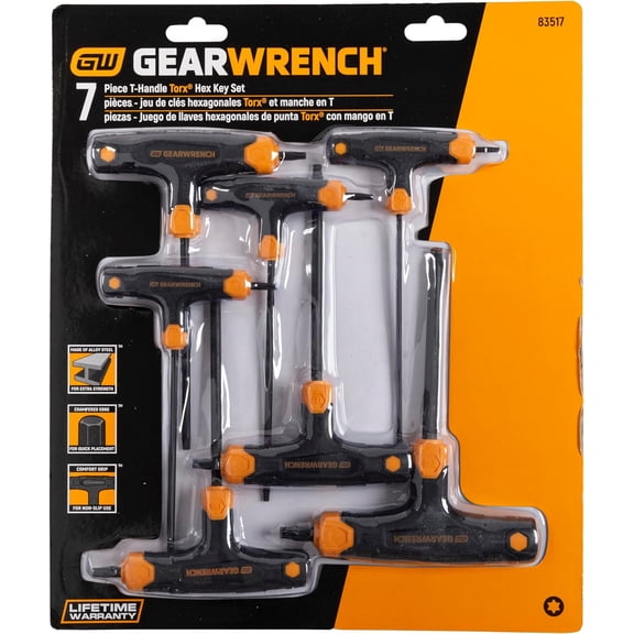 HSAPOW-7 Piece T-Handle Torx Key Set - 83517