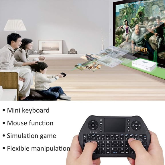 HSAPOW-Backlit Mini Keyboard,2.4GHz Wireless Mini Keyboard with Touchpad Mouse Handheld Remote Control for PC, Raspberry Pi 2, Pad, Smart TV, Android TV Box