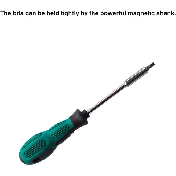 HSAPOW-Bit Driver,3 Pieces 1/4-Inch Strong Magnetic Bit Holder Handle, 1/4" Hex Nut Driver