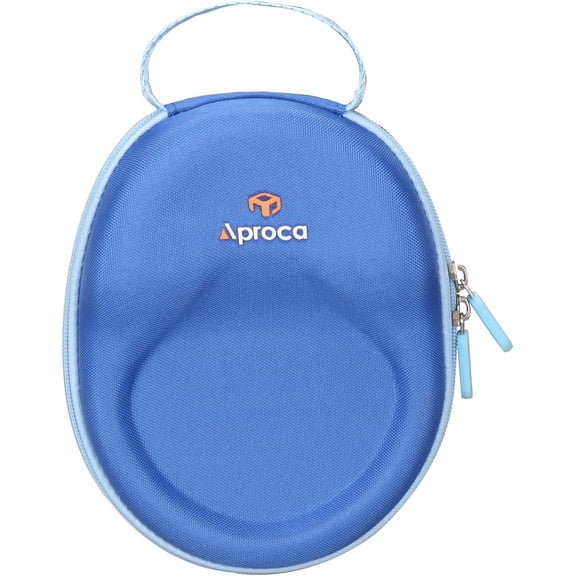 HSAPOW-Case Compatible with Belkin SoundForm Mini - Wireless Bluetooth Headphones, Storage Portable Bag for Accessories -Blue (Case Only)