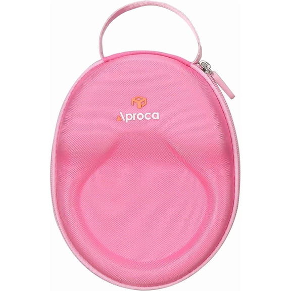 HSAPOW-Case Compatible with Belkin SoundForm Mini - Wireless Bluetooth Headphones, Storage Portable Bag for Accessories -Pink (Case Only)